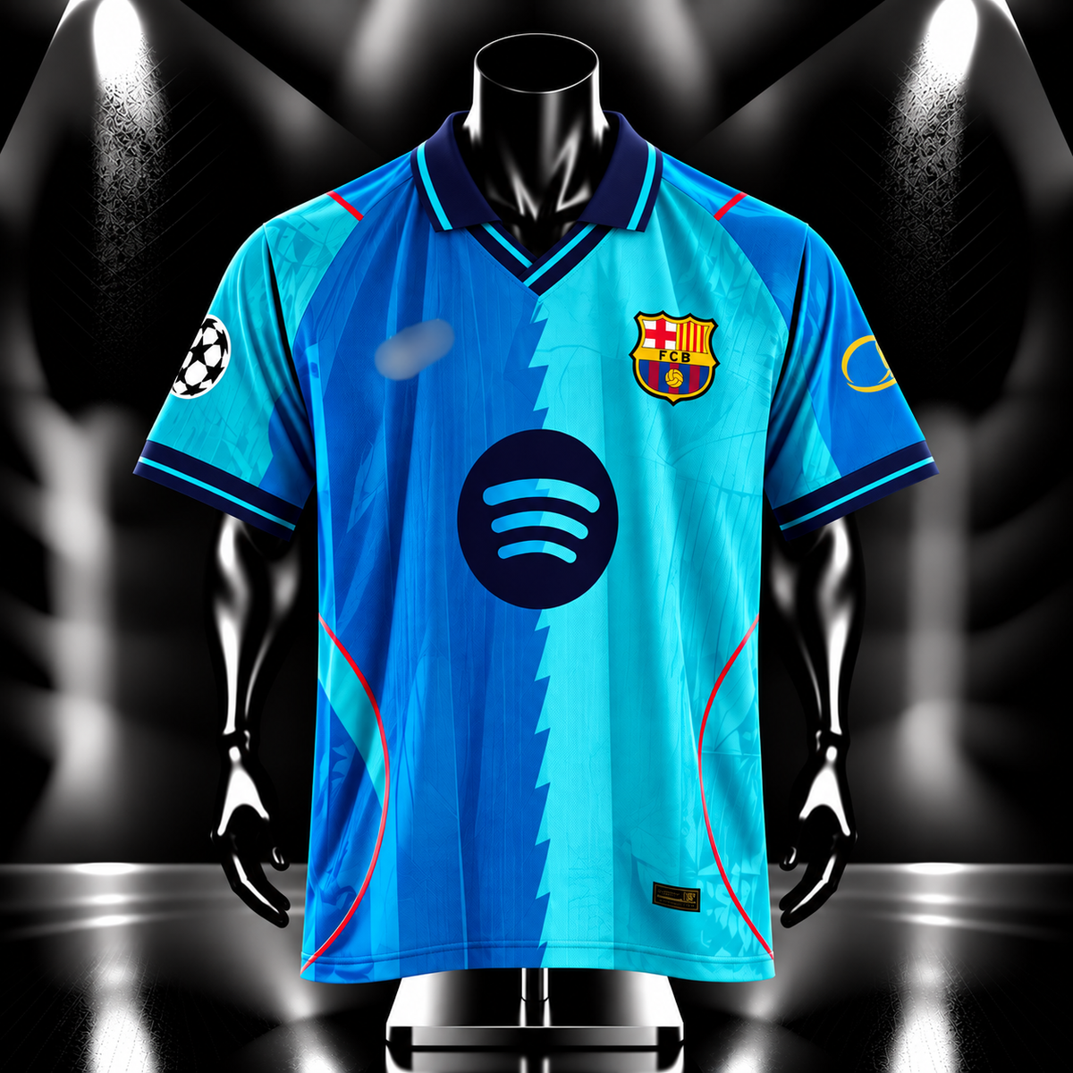 Yamal Barcelona 2026-27 third Five sleeve Collar Sublimation jersey - P2544 | Jersey Kada