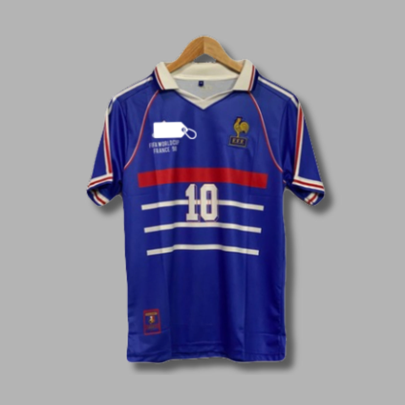 France 1998 world cup zidane home jersey - P431 ms retro store