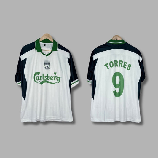 Liverpool 2000/01 Away Torres  Five Sleeve Collar Sublimation - P713 | Jersey Kada