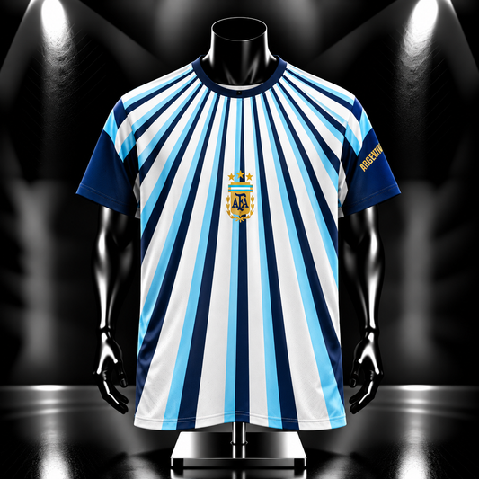 Messi Argentina World cup Pre match Half sleeve sublimation - P2196 | Jersey Kada