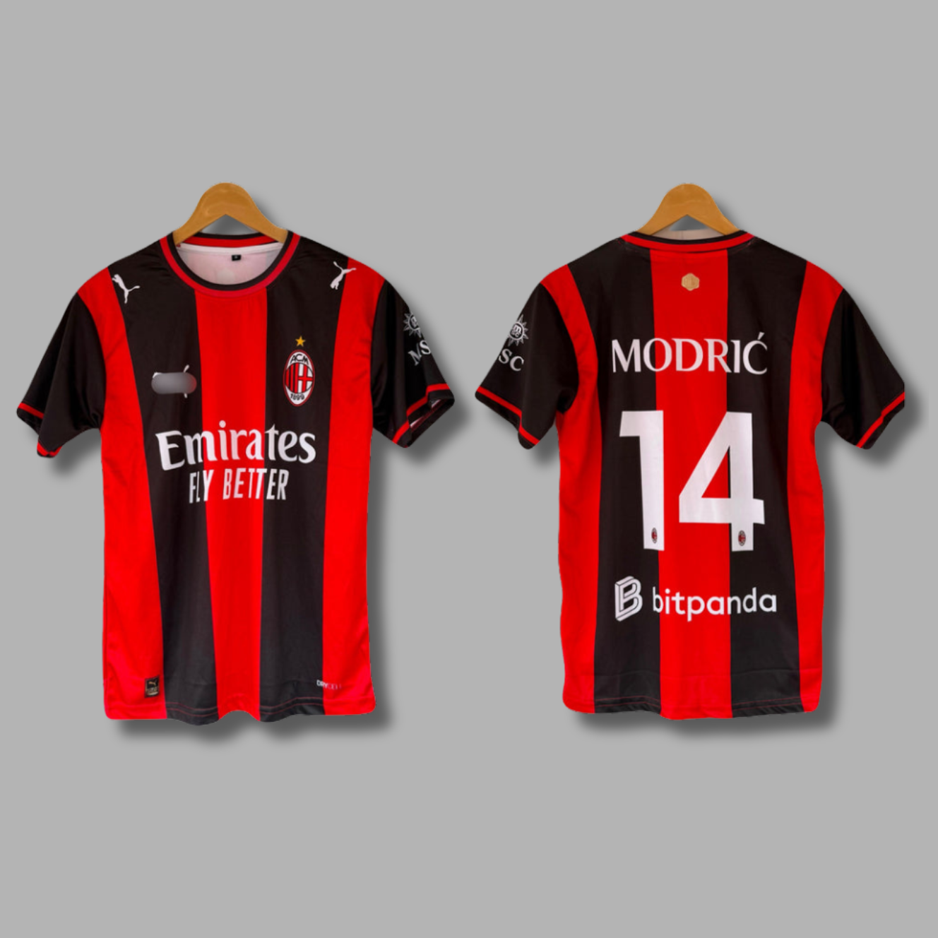 Modric Ac Milan 2026/27 Home Half Sleeve Sublimation - P2373 | Jersey Kada