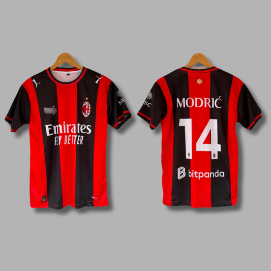 Modric Ac Milan 2026/27 Home Half Sleeve Sublimation - P2373 | Jersey Kada