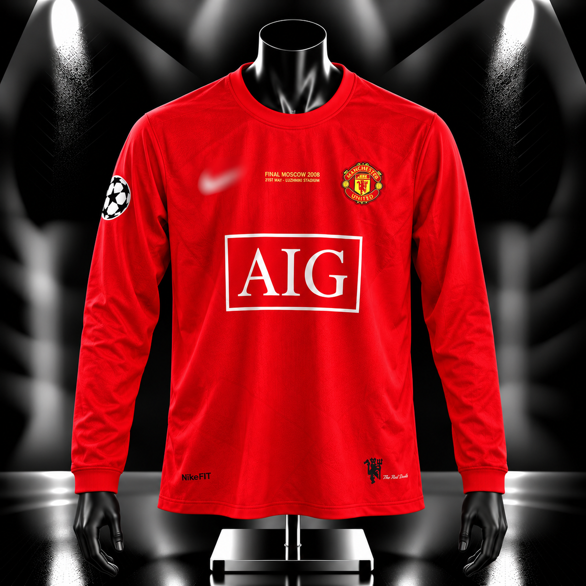 Ronaldo manchester united 2008 full sleeve embroidery - P2573 | Jersey Kada