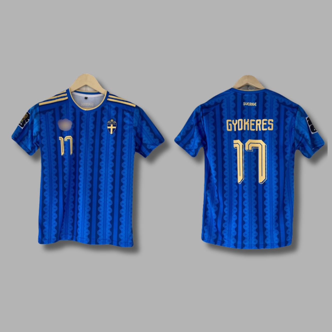 Sweden 2026 WorldCup Gyokeres  Home Kit Half Sleeve Sublimation | Jersey Kada