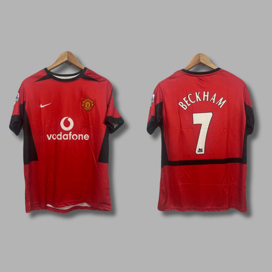 Man United 2002-03 Beckham Home Half Sleeve Embroidery P424 | Jersey Kada
