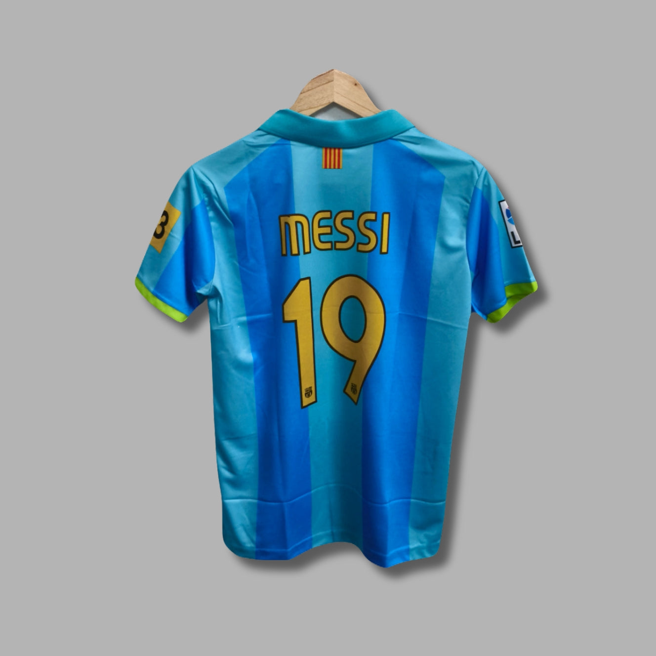 Barcelona 2007/08 Away Messi Half Sleeve Collar Embroidery P236 | Jersey Kada