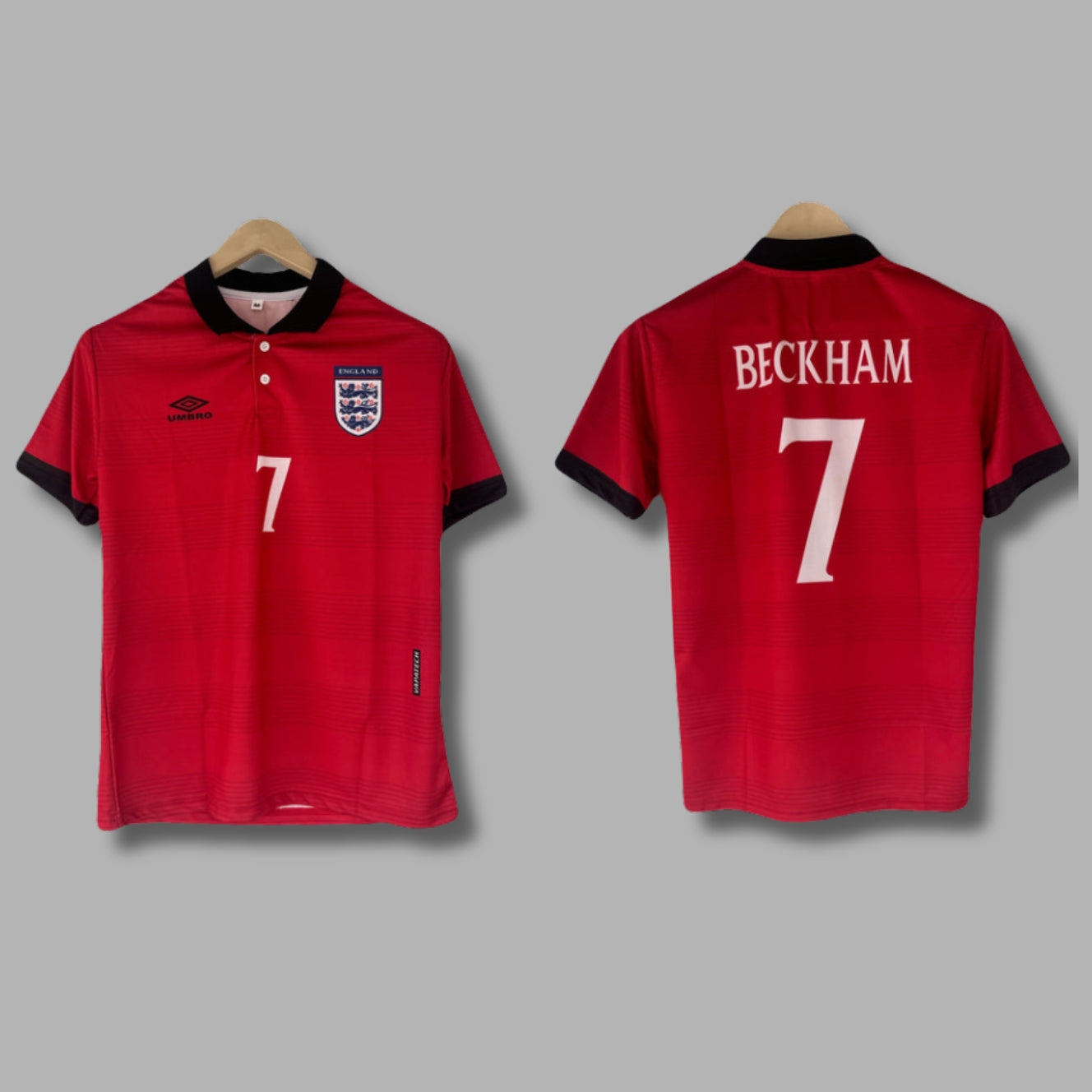 England 2002 Beckham Half Sleeve Collar Sublimation | Jersey Kada