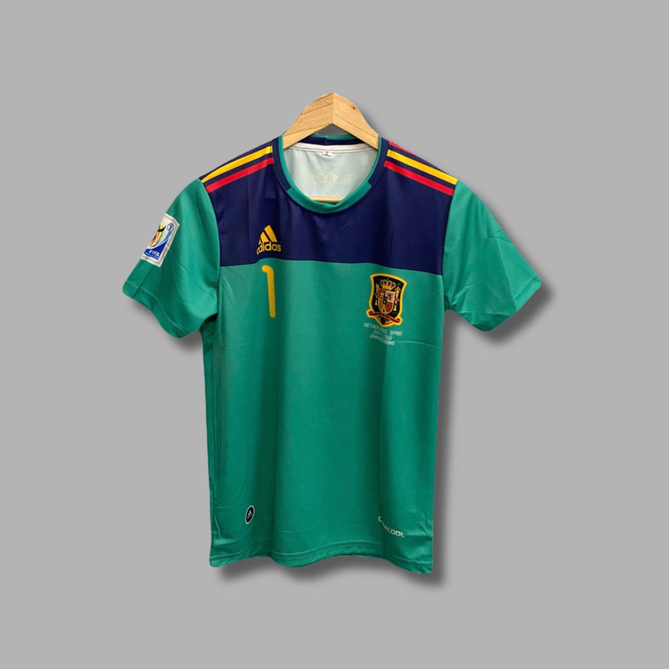 Spain 2010 world cup jersey Casillas Half Sleeve Sublimation P53 | Jersey Kada