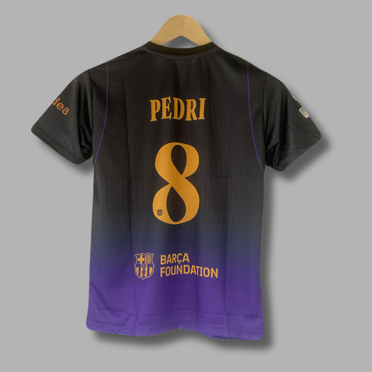 Pedri Barcelona 2026-27 Away kit embroidery half sleeve - P2552 | Jersey Kada