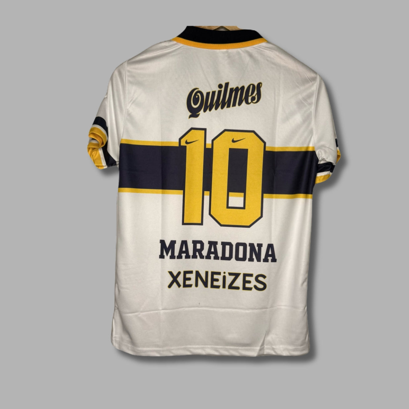 Boca juniors 1996-97 Away Maradona Half Sleeve Collar Sublimation P1509 | Jersey Kada