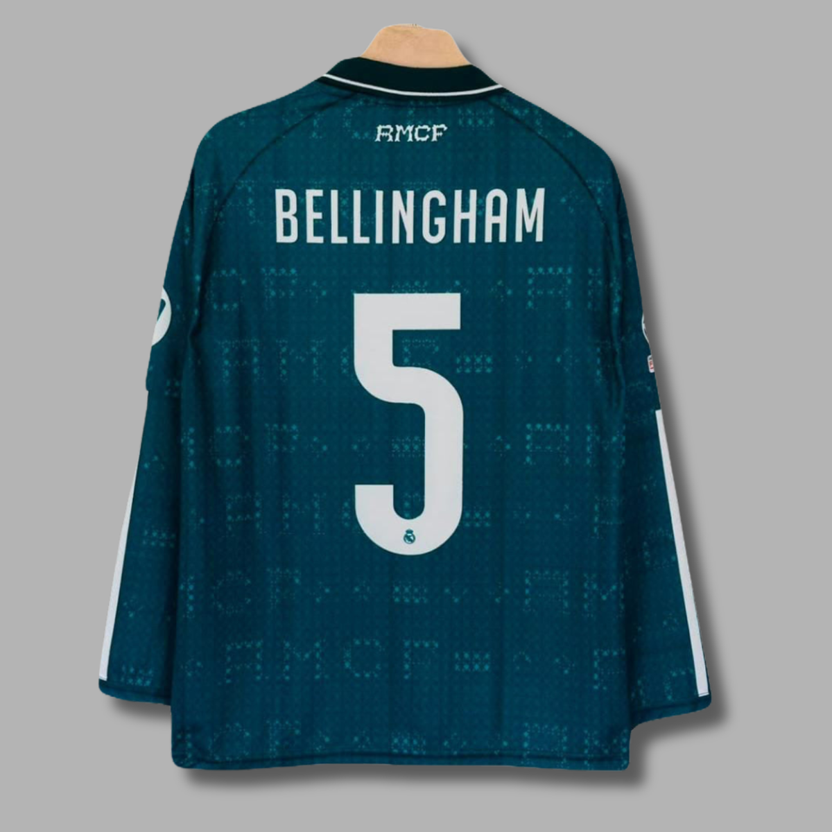 Bellingham Real Madrid 2026-27 Away kit full sleeve Collar Sublimtion - P2536 | Jersey Kada