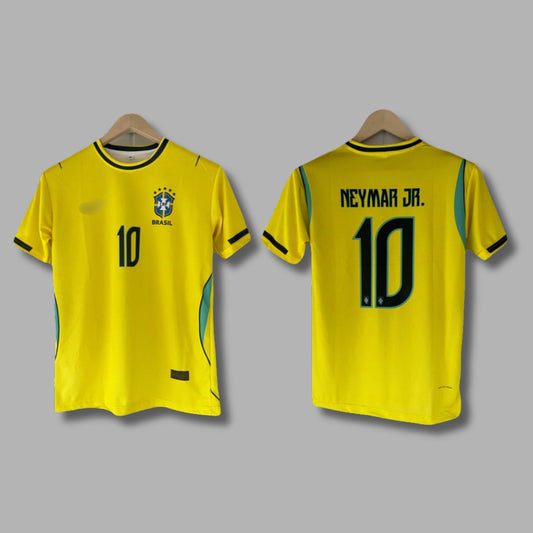 Brazil 2026 WorldCup Home Neymar JR Half Sleeve Sublimation | Jersey Kada