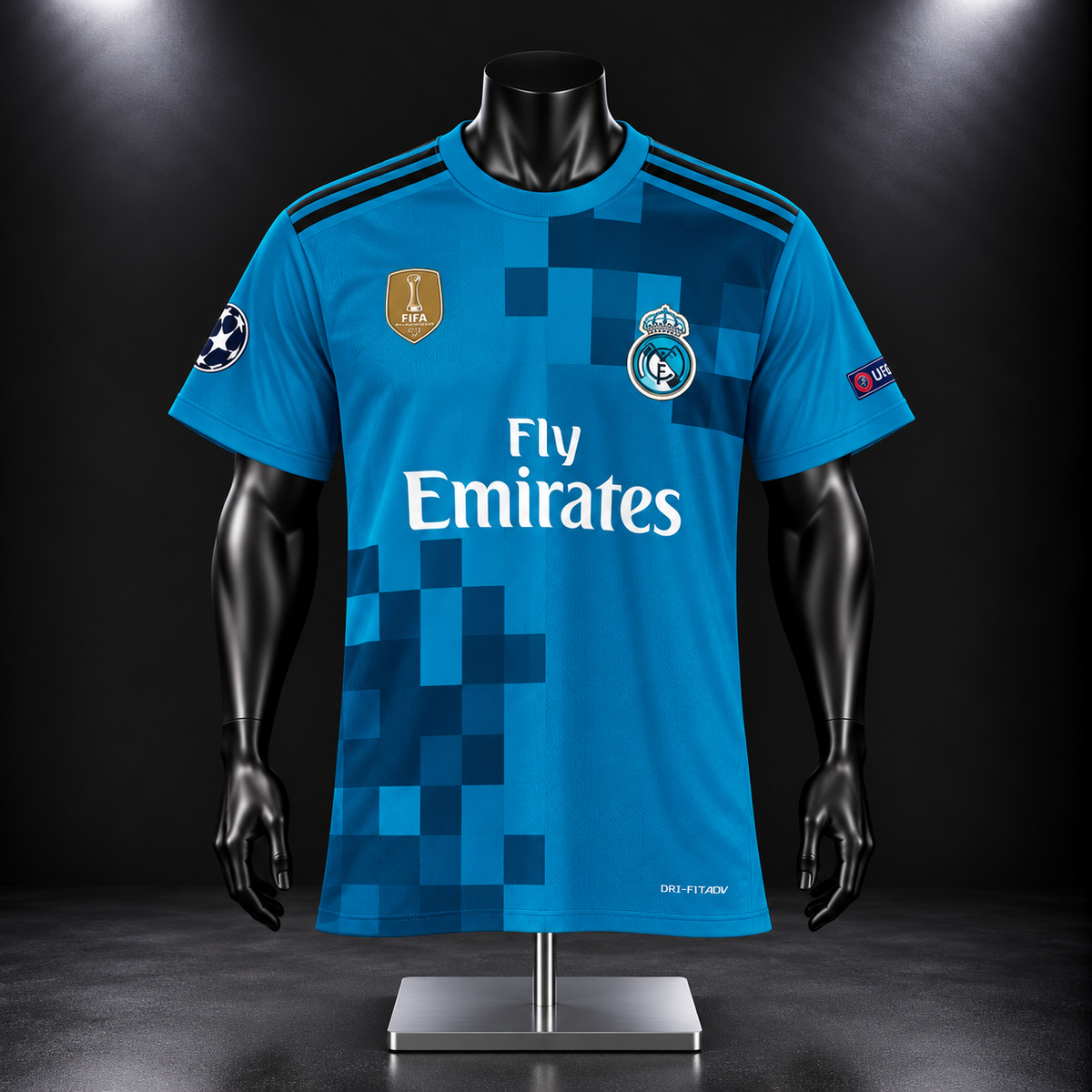 Ronaldo Real Madrid 2017-18 Away Half Sleeve Embroidery Jersey - P2709 | Jersey Kada