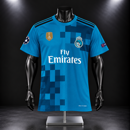 Ronaldo Real Madrid 2017-18 Away Half Sleeve Embroidery Jersey - P2709 | Jersey Kada