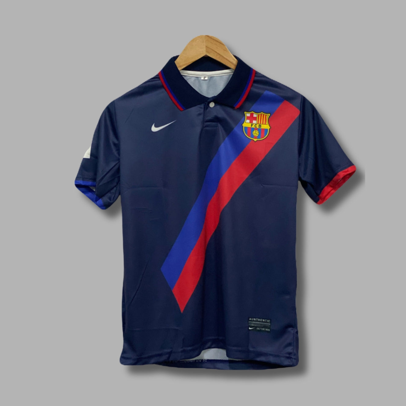 Fc Barcelona 2002-03 Away kit Ronaldinho Half Sleeve Collar Sublimation P518 | Jersey Kada