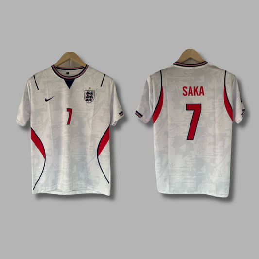 England 2026 World Cup Home Saka Half Sleeve Sublimation P1480 | Jersey Kada