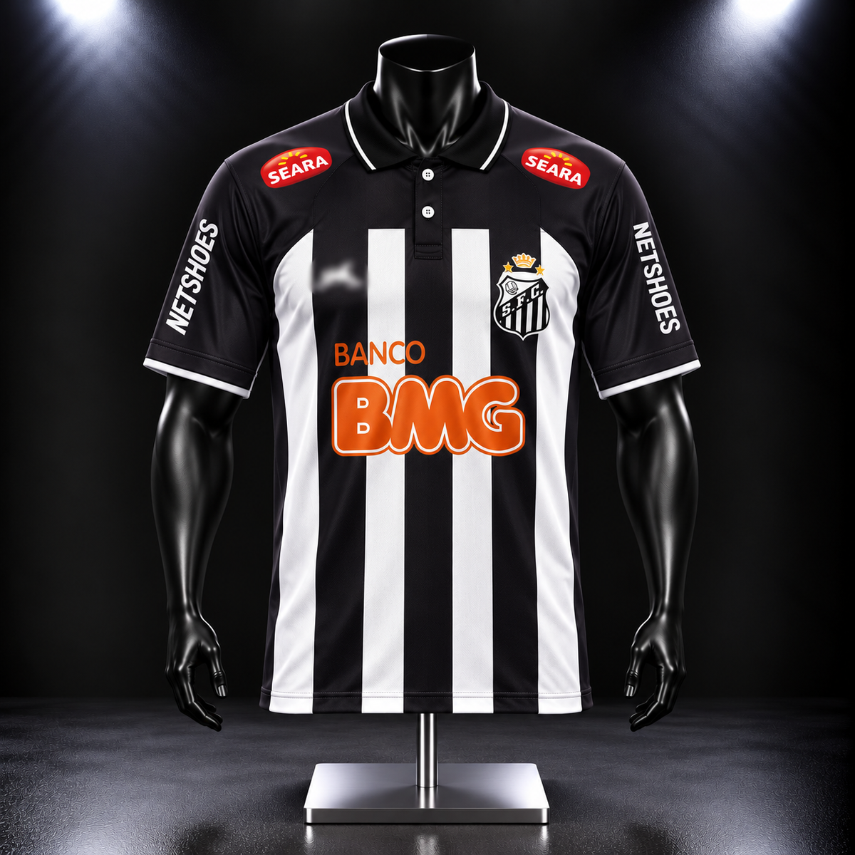 Neymar santos Five sleeve collar embroidery - P2687 | Jersey Kada
