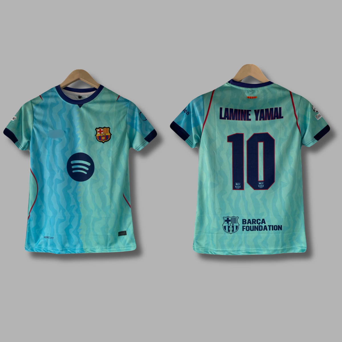 Yamal Barcelona 2026-27 thrid kit embroidery half sleeve - P2549 | Jersey Kada