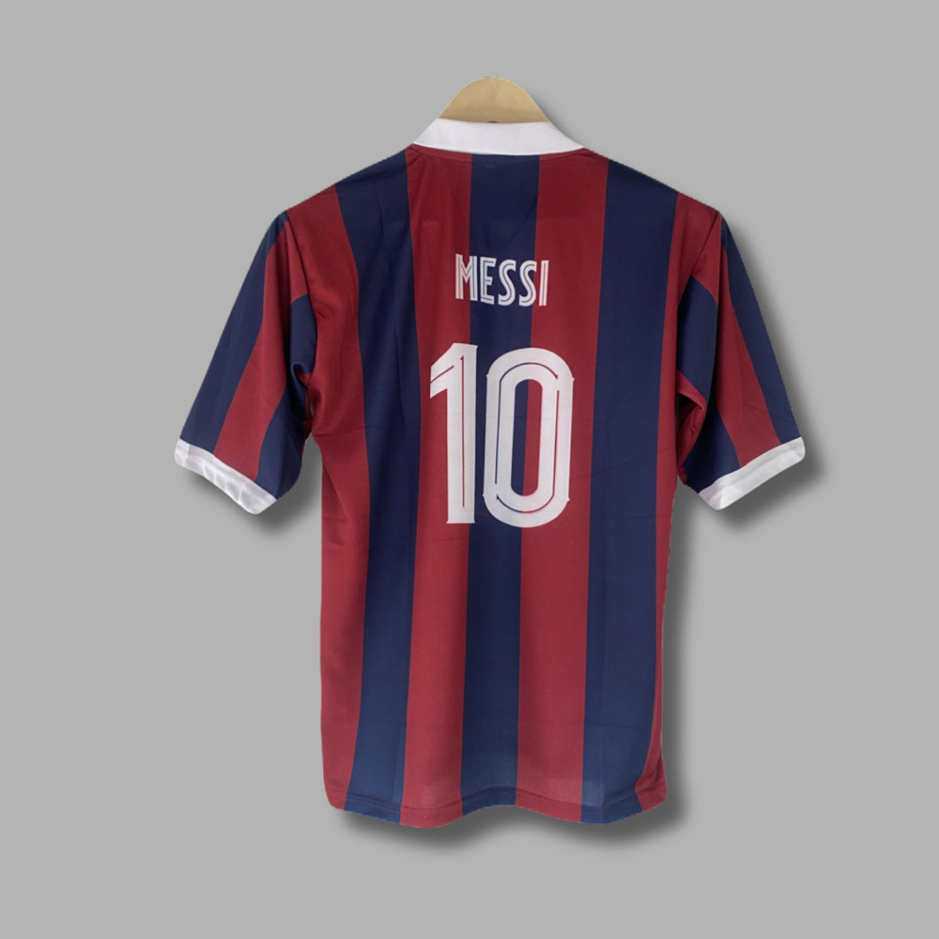 Barcelona Messi Five Sleeve Collar Embroidery | Jersey Kada