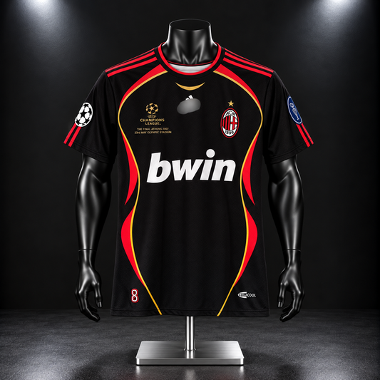Ac Milan 2007 Maldini Half Sleeve Embroidery | Jersey Kada