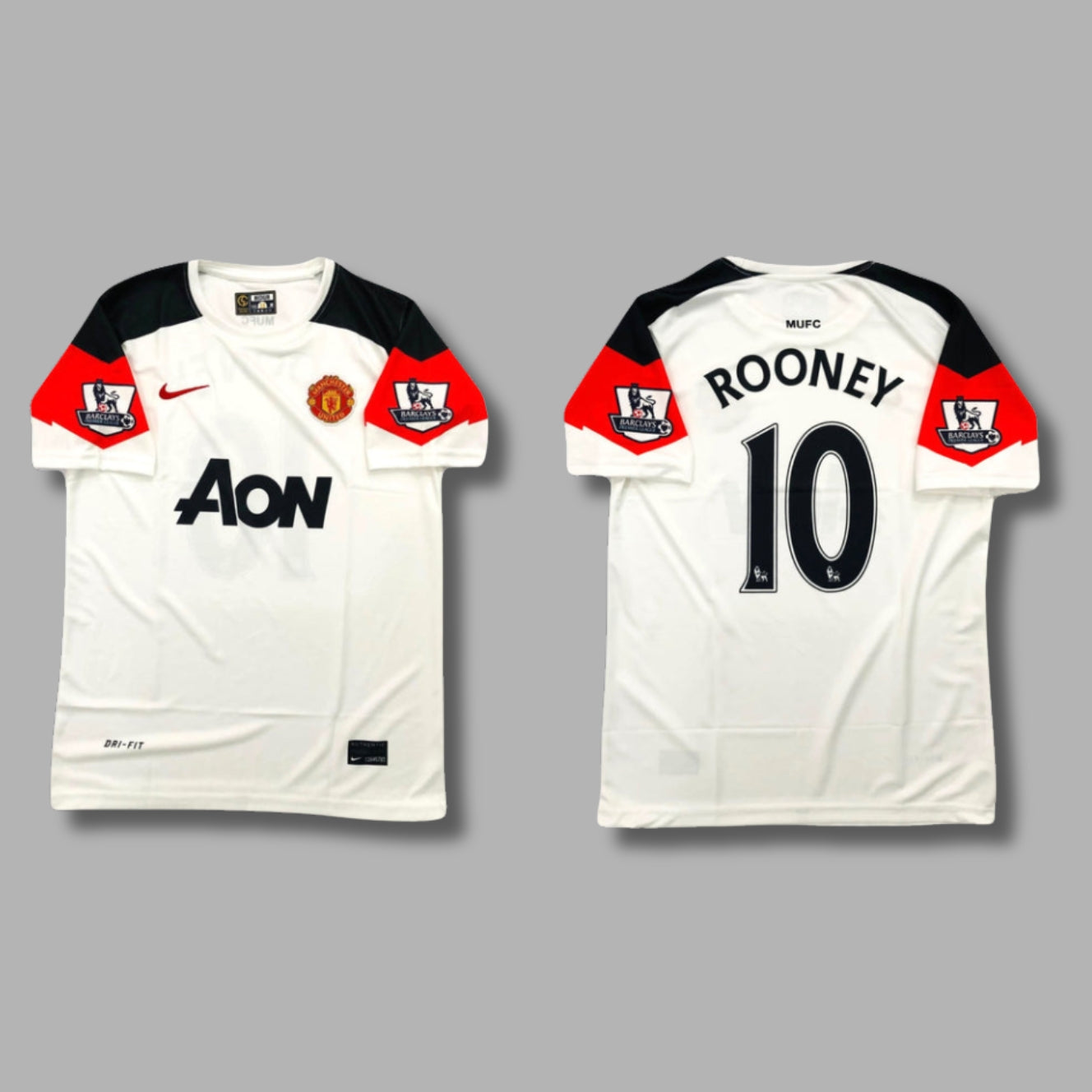 Man United 2010/11 Away Rooney Half Sleeve Embroidery - P444 | Jersey Kada