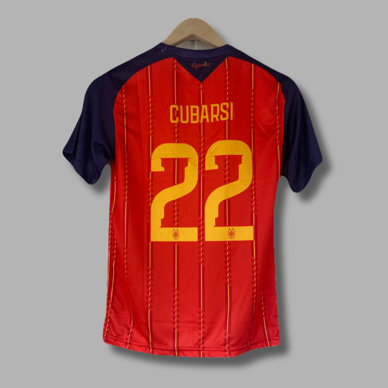 Cubarsi 2 Star Spain WorldCup Home Half Sleeve Sublimation - P2232 | Jersey Kada