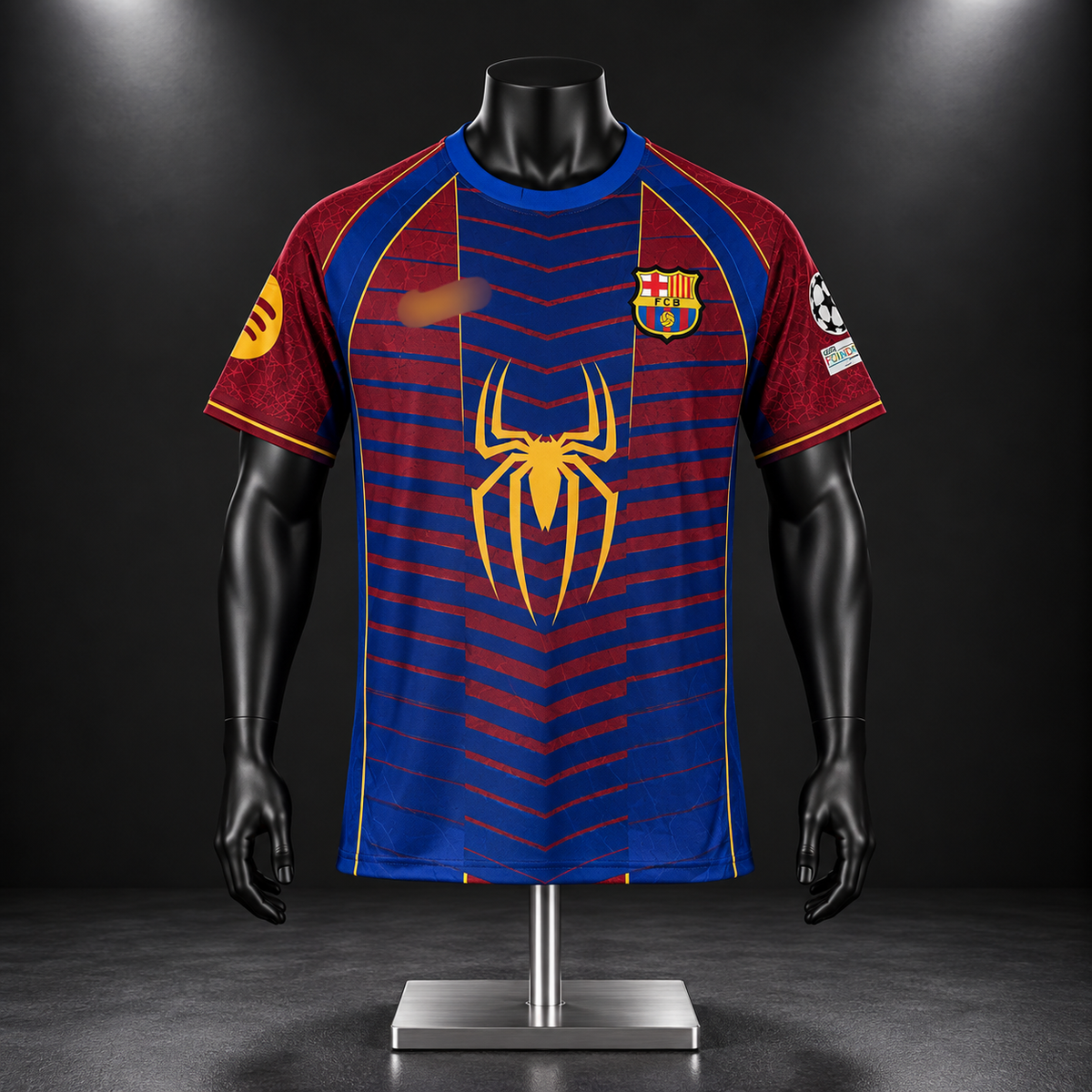 Yamal Barcelona 2026-2027 Spider Edition Kit Half Sleeve Embroidery - P2580 | Jersey Kada