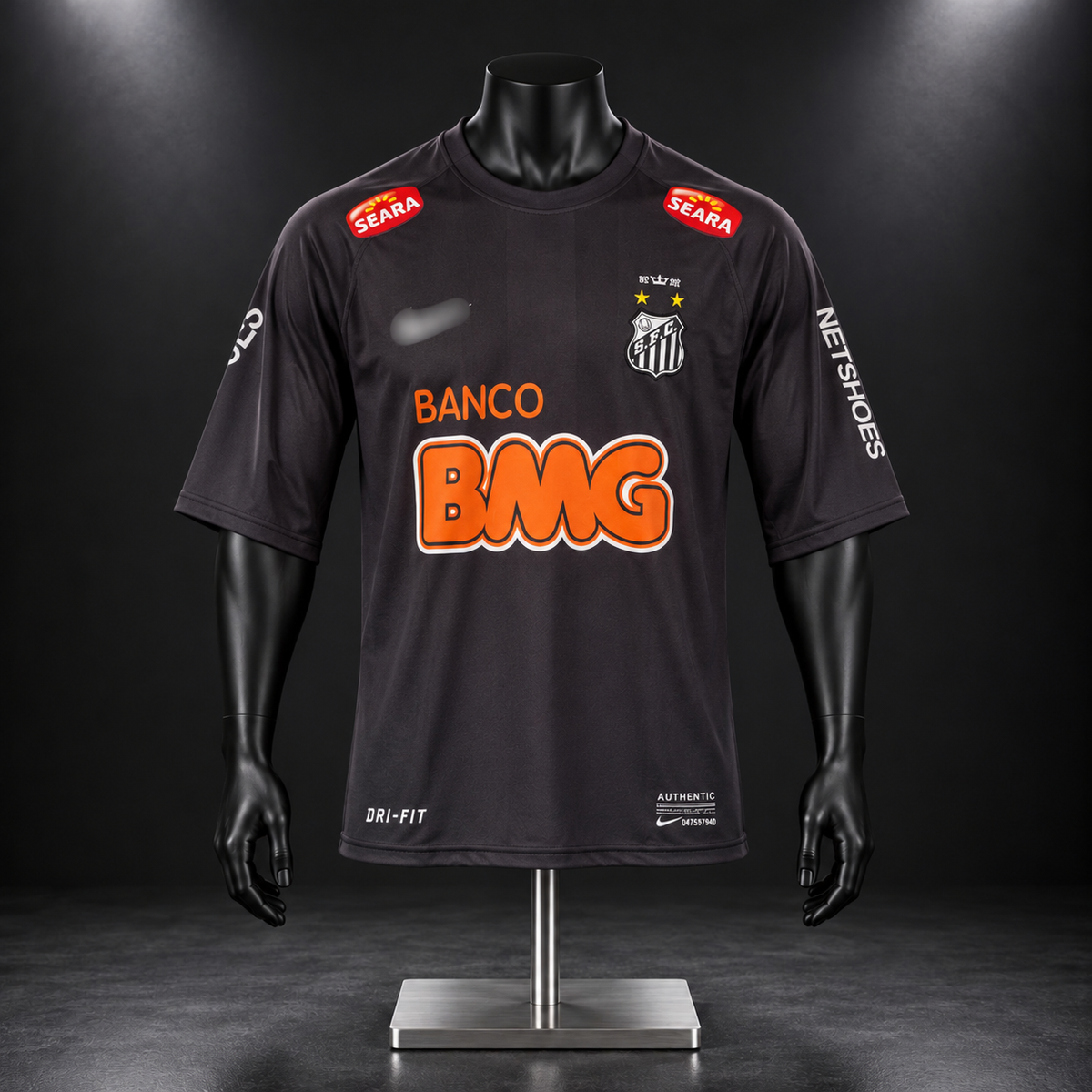 Neymar Jr Santos Fc 2011-12 Away Kit Embroidery Five Sleeve - P2686 | Jersey Kada