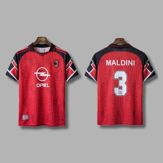 Ac Milan Maldini 1997/98 Half Sleeve Collar Embroidery P1507 | Jersey Kada