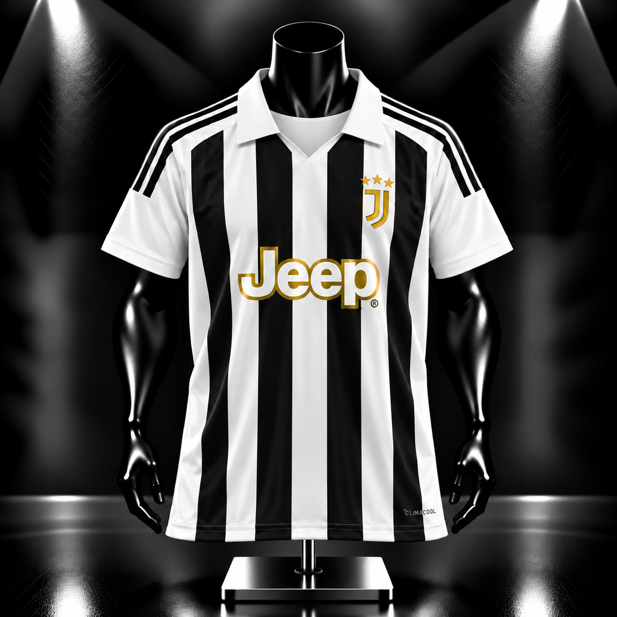 Juventus Fan version 2026/27 Home kit Half Sleeve Collar Embroidery - P2395 | Jersey Kada