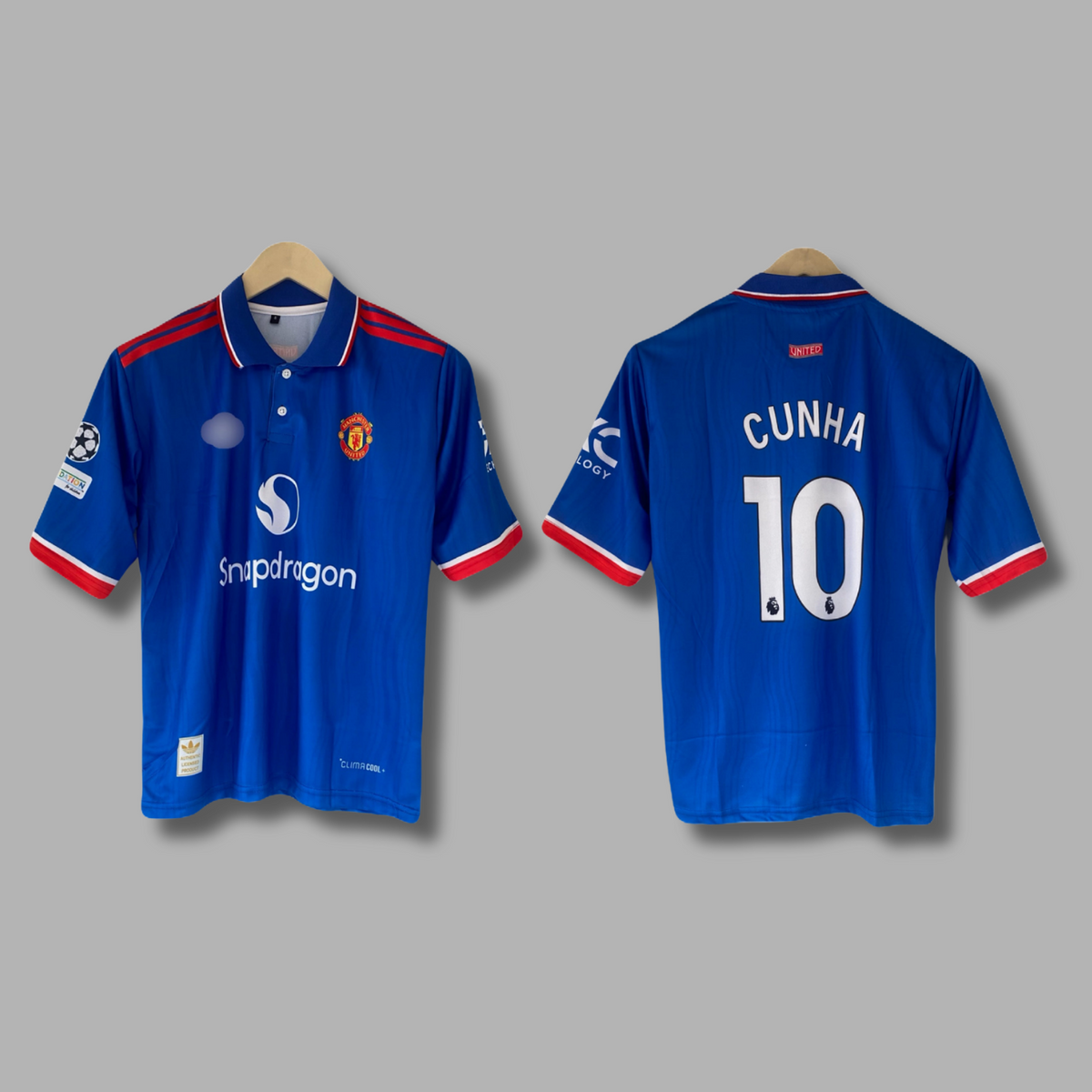 Cunha Manchester united 2026-27 away kit Five sleeve Collar Sublimation- P2558 | Jersey Kada