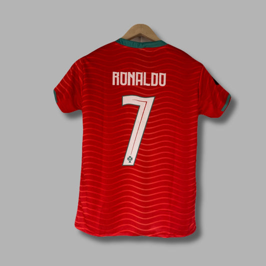 Portugal 2026 WorldCup Home Ronaldo Half Sleeve Sublimation | Jersey Kada