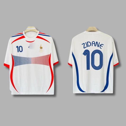 France 2006/07 Away Zidane Five Sleeve Sublimation P139 | Jersey Kada