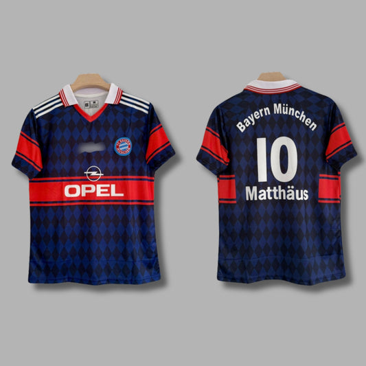 Bayern Munich 1998 Matthaus Half Sleeve Collar Embroidery | Jersey Kada