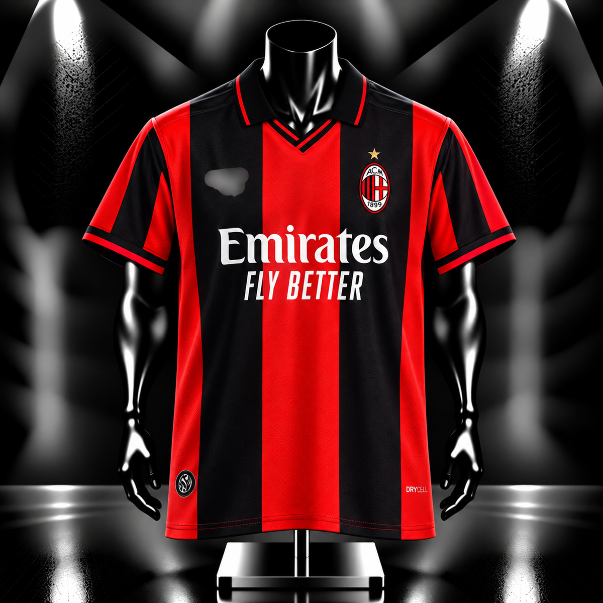 Modric Ac Milan 2026-27 Home Five sleeve Collar Sublimation jersey - P2565 | Jersey Kada