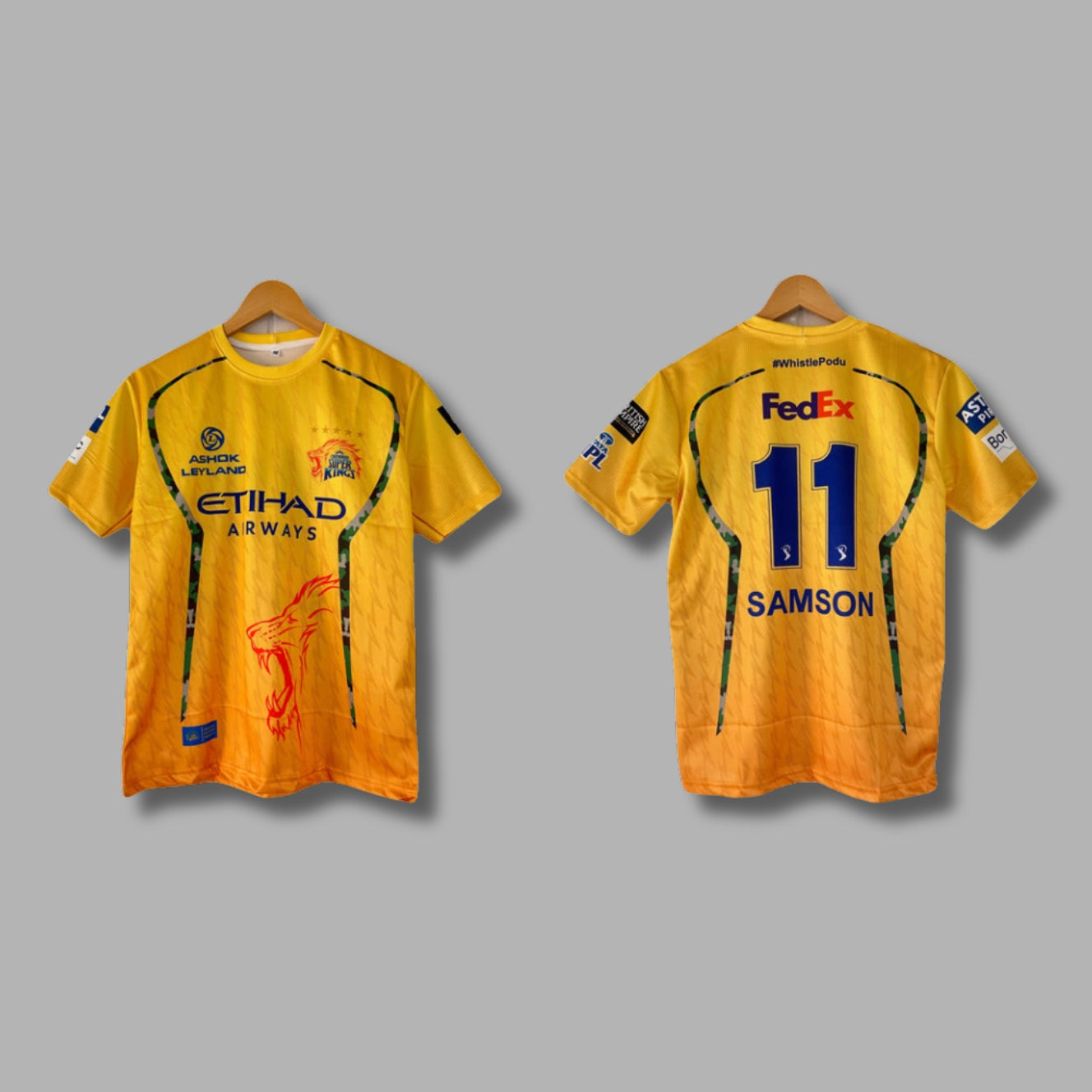 Chennai Super Kings Sanju Samson 2026 IPL  Half Sleeve Sublimation | Jersey Kada