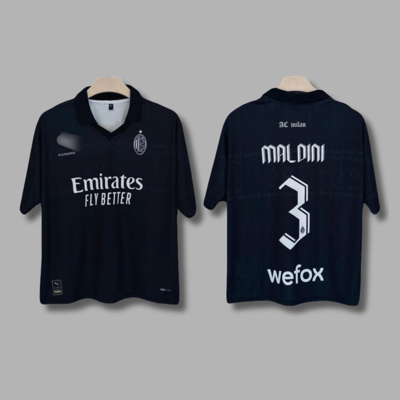 Ac Milan 2023-24 Maldini Edition Five Sleeve Collar Sublimation P1264 | Jersey Kada