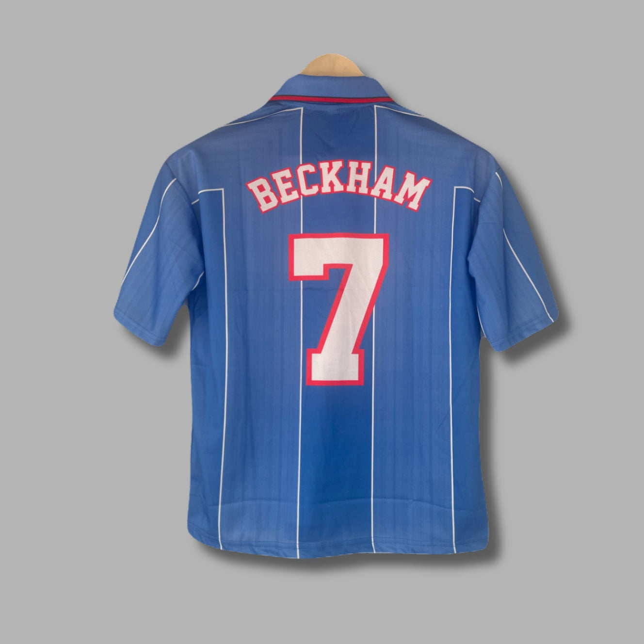 England 1996/97 Away Beckham Five Sleeve Collar Sublimation P1717 | Jersey Kada
