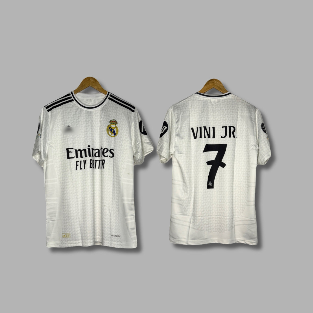 Real Madrid 2024-25 Home Kit Vini Jr Half sleeve Sublimation - P614 | Jersey Kada
