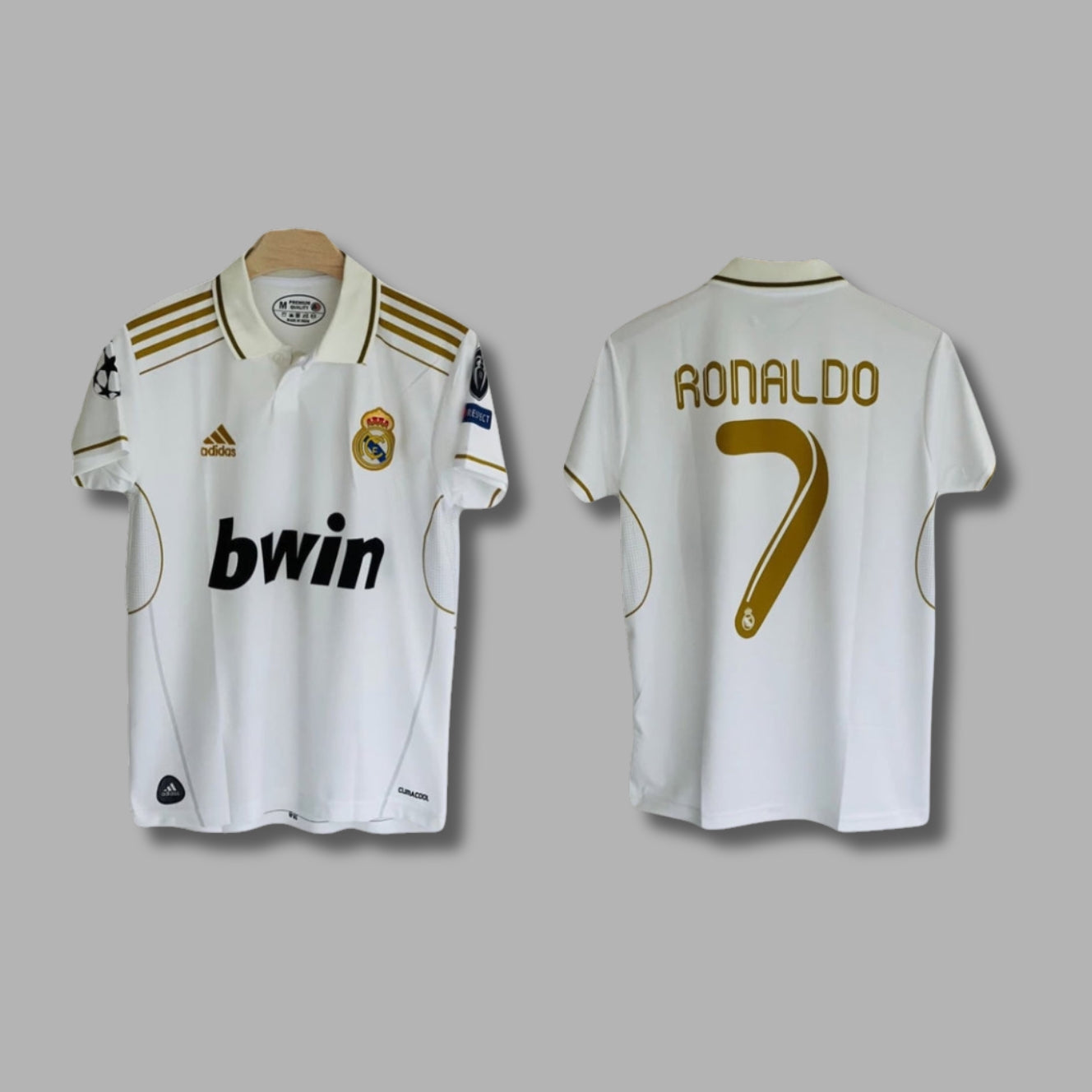 Real Madrid 2011/12 Home Jersey Ronaldo Half sleeve collar Sublimation-P409 | Jersey Kada
