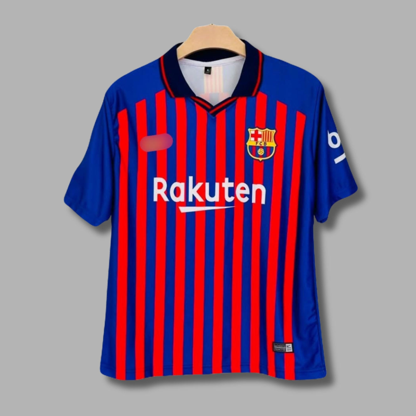 Barcelona 2018/19 Messi Five Sleeve Collar Sublimation - P2125 | Jersey Kada
