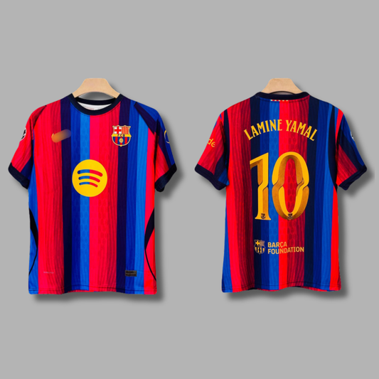Yamal Barcelona 2026/27 Home Half Sleeve Sublimation - P2345 | Jersey Kada