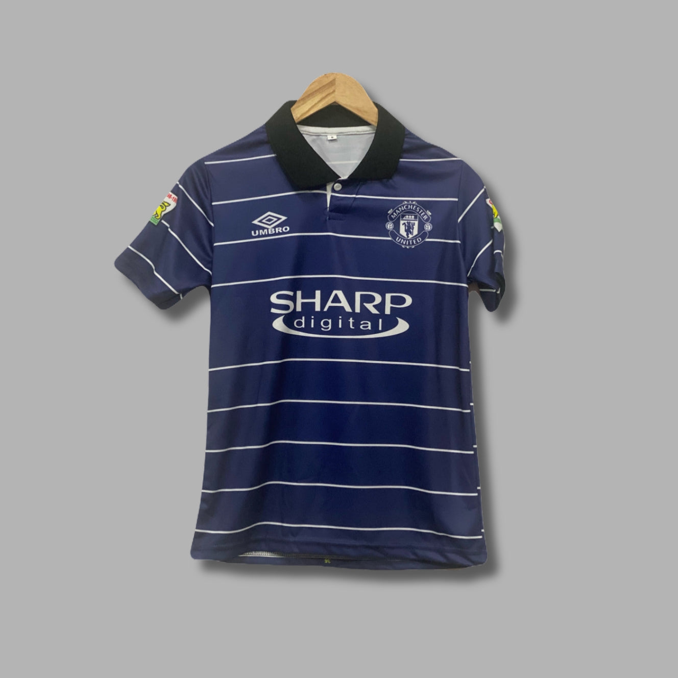 Man United 1999-00 Beckham Half sleeve collar Sublimation -P511 | Jersey Kada