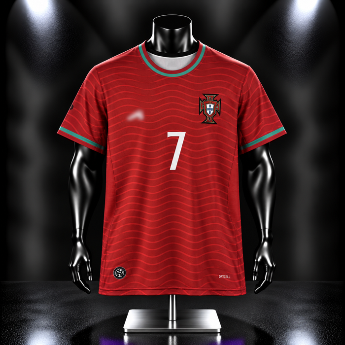 Portugal 2026 World Cup 2026 Home Kit Ronaldo Half Sleeve -   P1501 Jersey Kada
