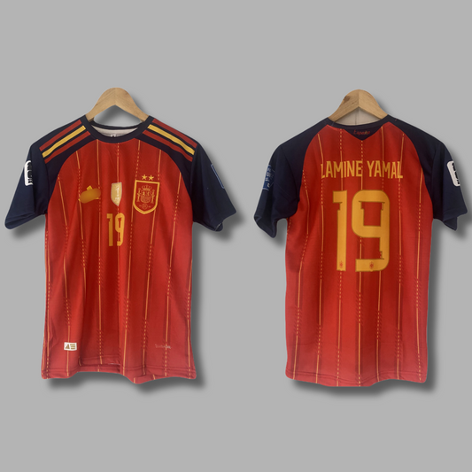 2 star Spain 2026 home kit Yamal | Jersey Kada