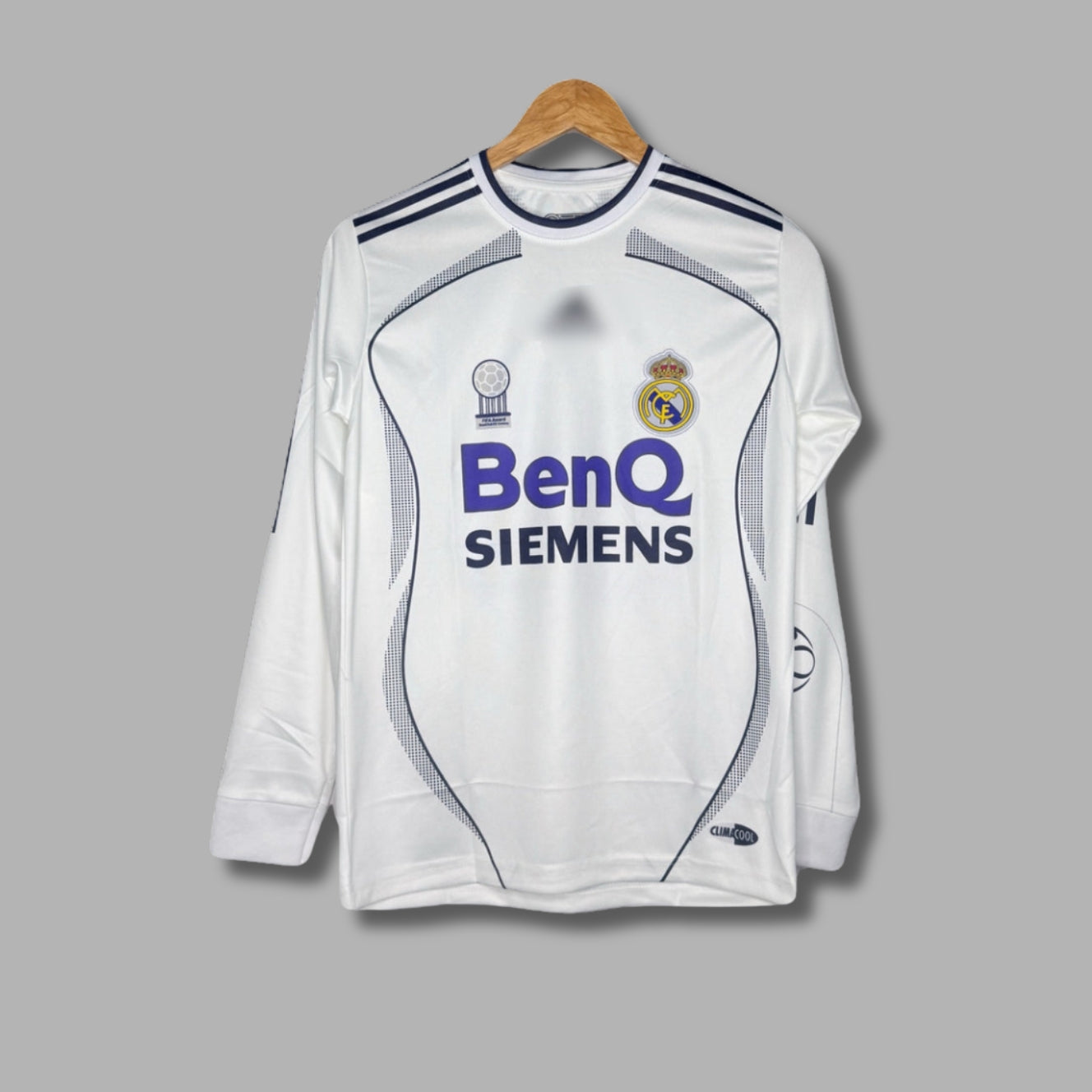 Real Madrid 2006-07 Home Beckham Full Sleeve Embroidery - P1112 | Jersey Kada
