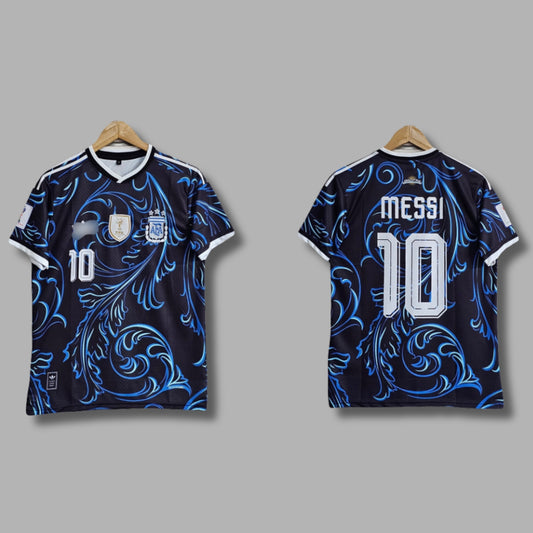 Argentina 2026 Worldcup Messi Away Half Sleeve Embroidery crew neck | Jersey Kada
