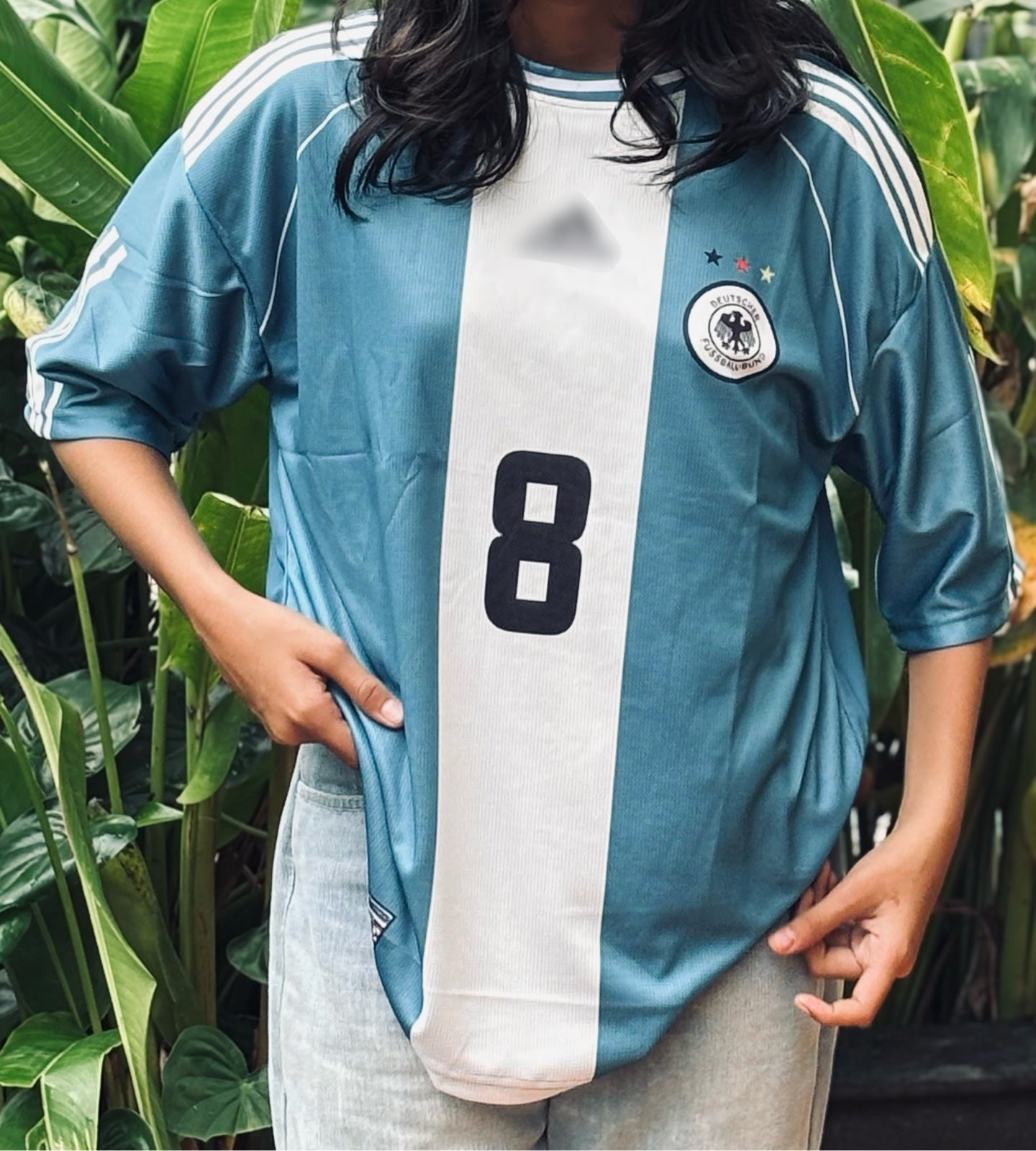 Germany 1998 Away Shirt MATTHÄUS five sleeve P45 - Jersey Kada