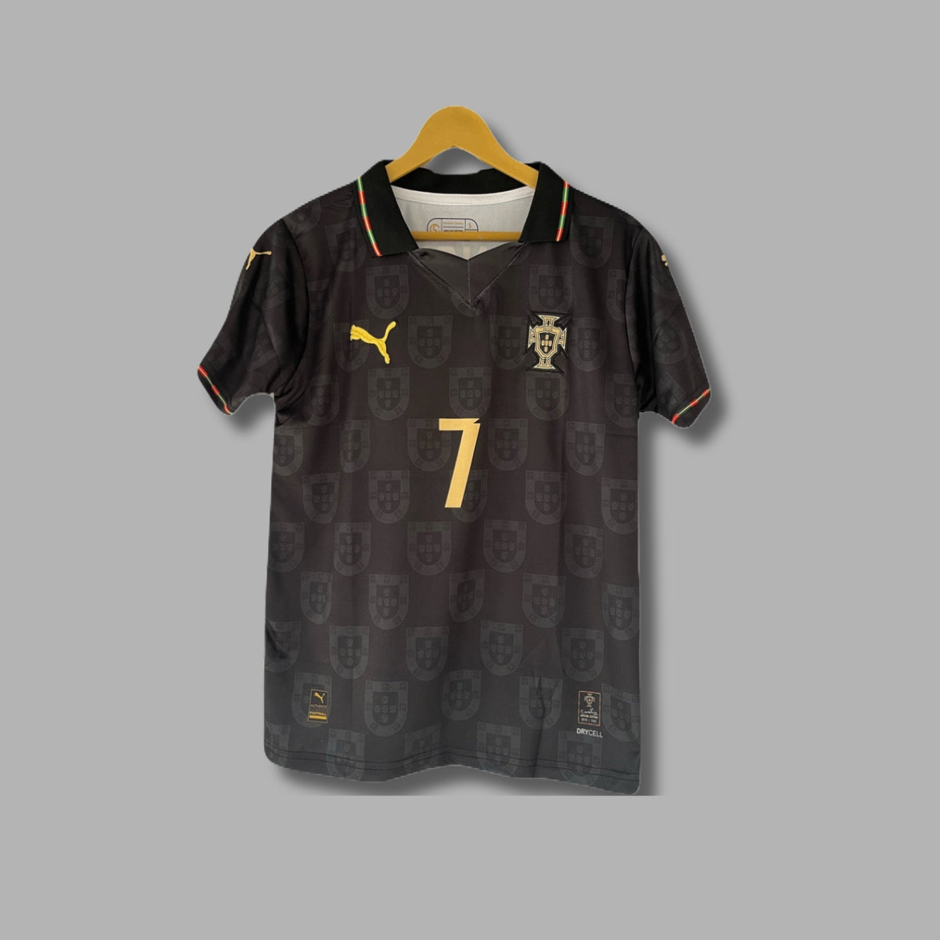 Portugal 2026 Third Kit Ronaldo Half sleeve Collar Embroidery P1350 | Jersey Kada