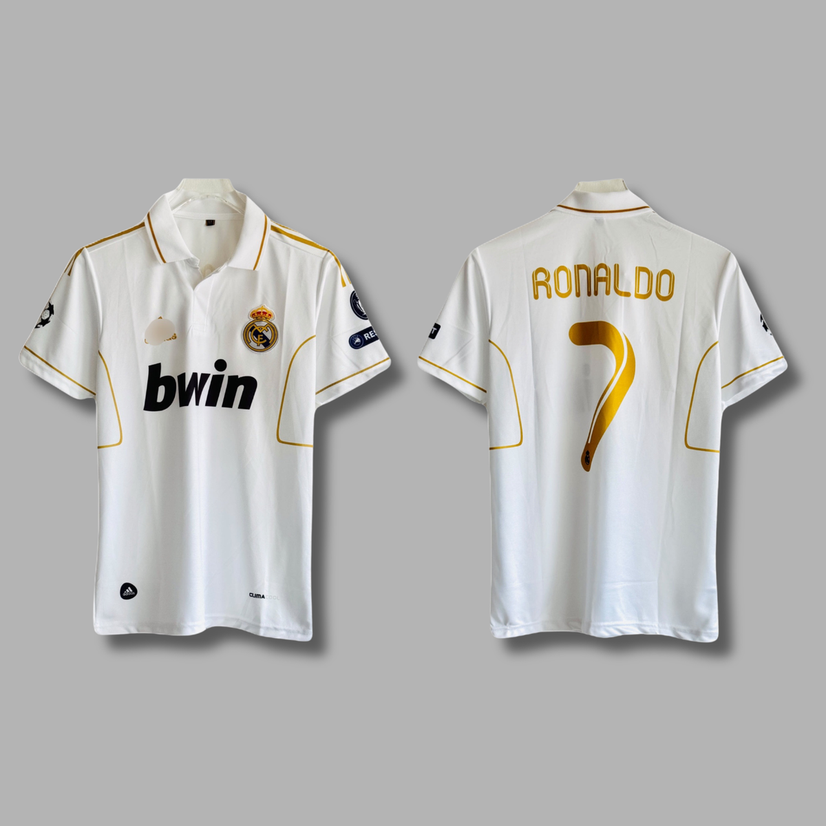 Ronaldo Real madrid half sleeve collar embroidery jersey - P2734| Jersey Kada